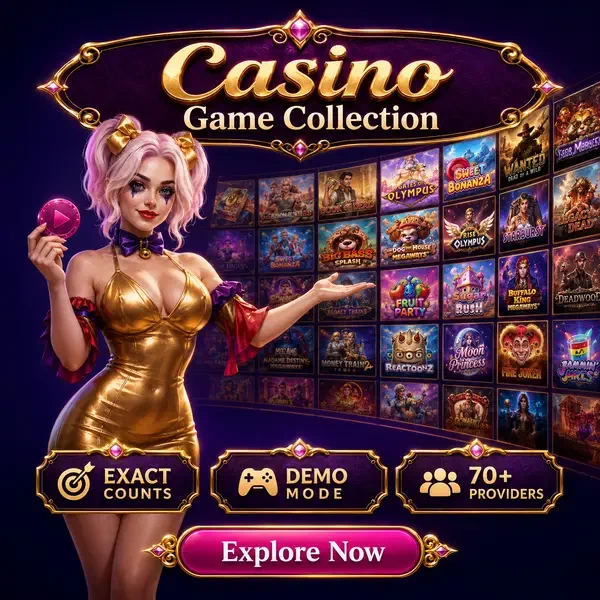 Anfitriona de Velvet Rope presentando el muro de colección de juegos de NV Casino con mosaicos de proveedores brillantes